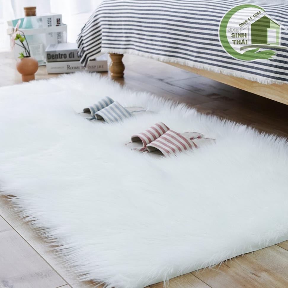 Thảm lông chụp hình - thảm trắng lông xù cao cấp giá tại kho bao rẻ bao sịn