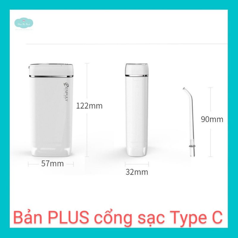 Máy tăm nước Xiaomi ENPULY mini công suất mạnh mẽ, tần số cao kháng nước M6plus thuận tiện đi du lịch