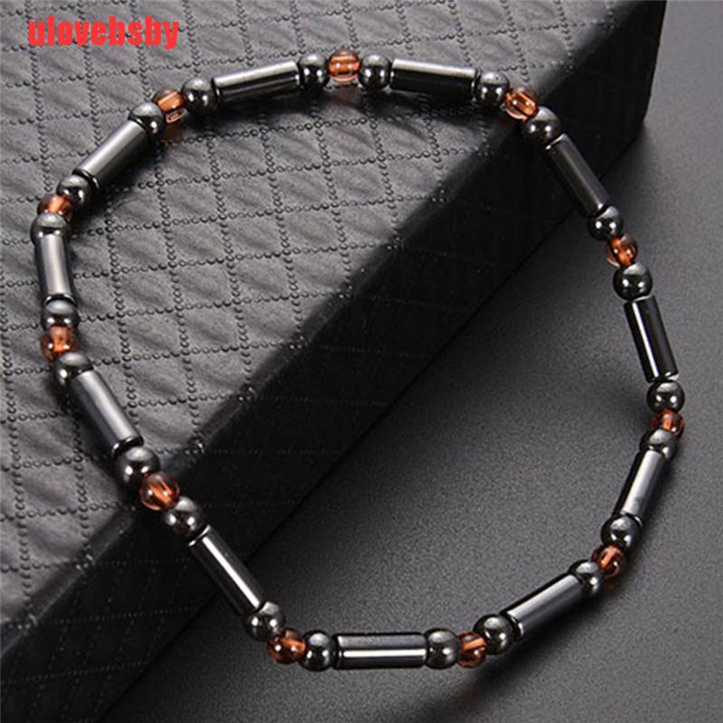 Lắc Chân Chuỗi Hạt Đá Hematite Giảm Cân