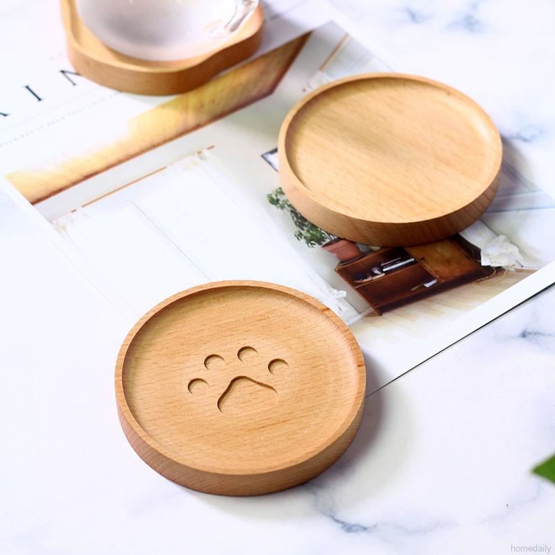 Đế Lót Ly Bằng Gỗ Hình Bàn Chân Gấu Đáng Yêu | BigBuy360 - bigbuy360.vn