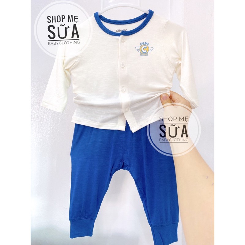 [CHAANG] Bộ Cài Giữa Dài Tay Cho Bé 0M-18M