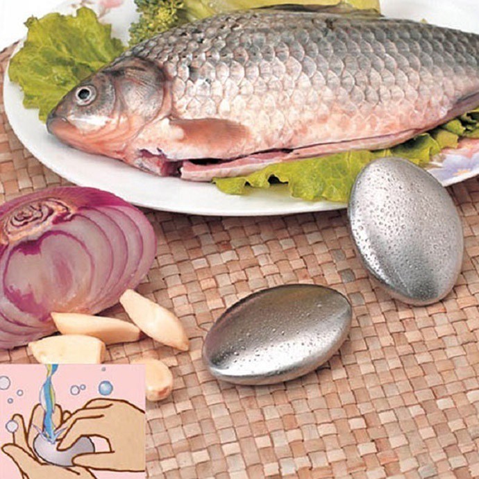 XÀ PHÒNG VIÊN INOX KHỬ MÙI TANH sau khi làm thịt cá thông dụng cho nhà bếp của bạn – 087