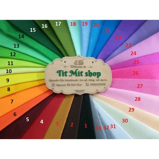 Vải dạ làm đồ handmade 90x90