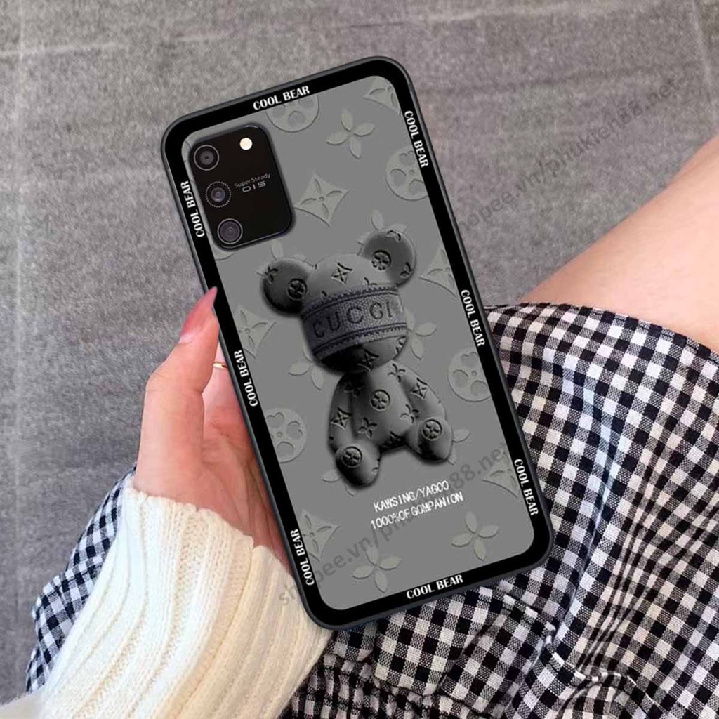 Ốp Samsung S10 Lite bear, k@ws thương hiệu phong cách ốp lưng thời trang cao cấp