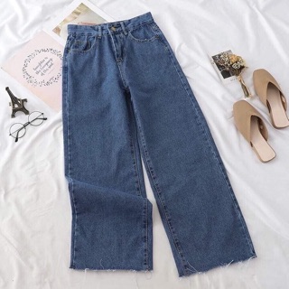 Quần cullotes jeans dài