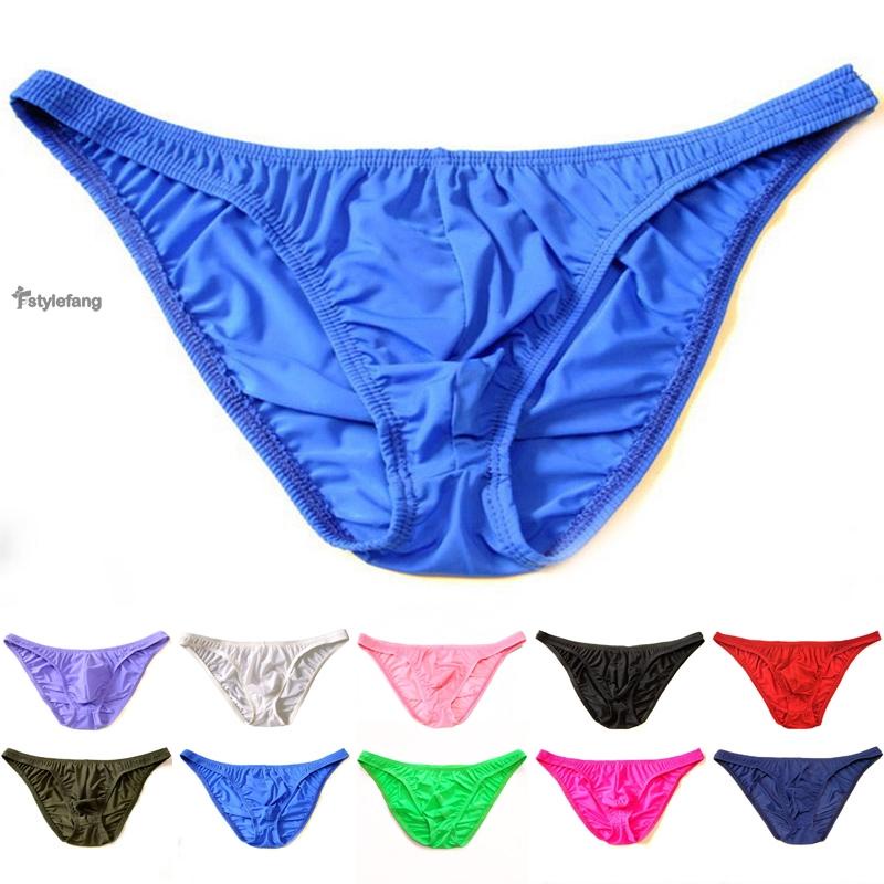 STYLEF-~Men Briefs Panties Sexy Stretch Bulge pouch Elastic Low rise Slim Solid-