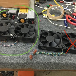 Bộ quạt mod VGA, Fan bi đôi server