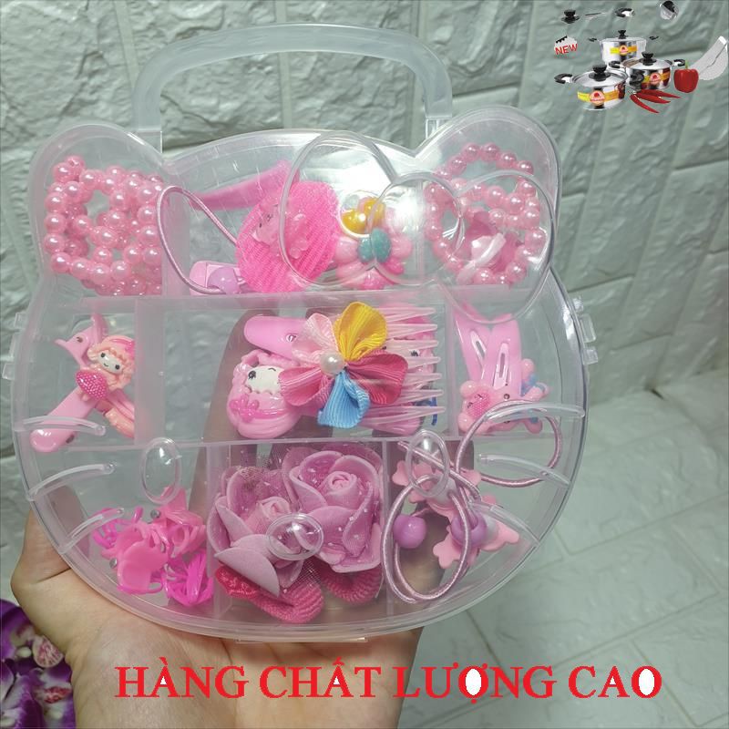 Combo 24 món thời trang thun cột tóc , gương lược cho bé gái ...
