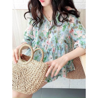 ÁO HOA BABYDOLL (KÈM VIDEO HÌNH THẬT)