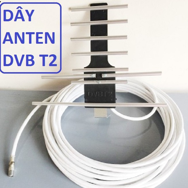 Anten Kỹ Thuật Số DVB T2 kèm 15m dây cáp + Jack nối - ANTEN KĨ THUẬT SỐ DVBT2