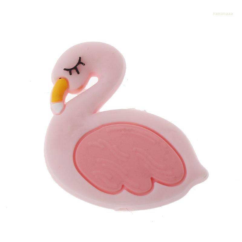 Đồ Chơi Gặm Nướu Hình Chim Hồng Hạc Bằng Silicone DIY Dành Cho Trẻ Em