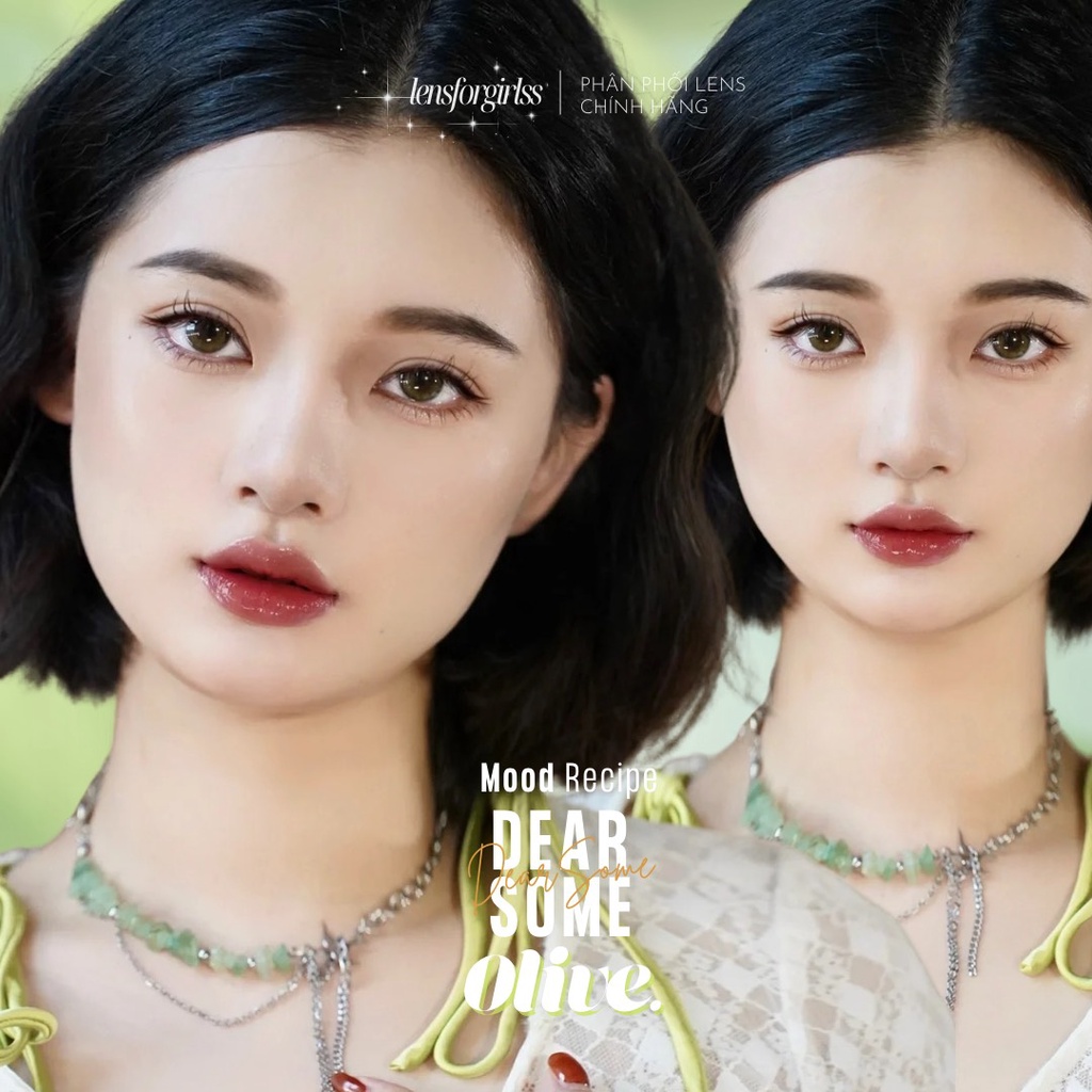 Kính áp tròng DEARSOME OLIVE - MPC dành cho mắt nhạy cảm | Hsd 6 tháng | Lens cận