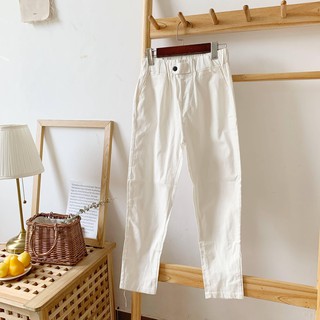 [Mã FASHIONIFU200 giảm 0.4 đơn 449k] Quần thô cạp đính cúc IFU 2533