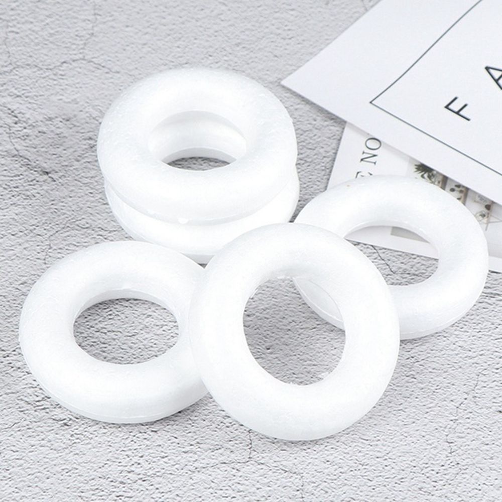 Khuôn Xốp Polystyrene Hình Tròn Làm Bánh Donut Thủ Công Trang Trí Sự Kiện Đa Ứng Dụng