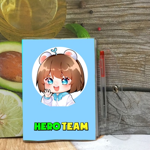 Sổ tay Hero Team nhân vật Simmy( tặng kèm bút viết)