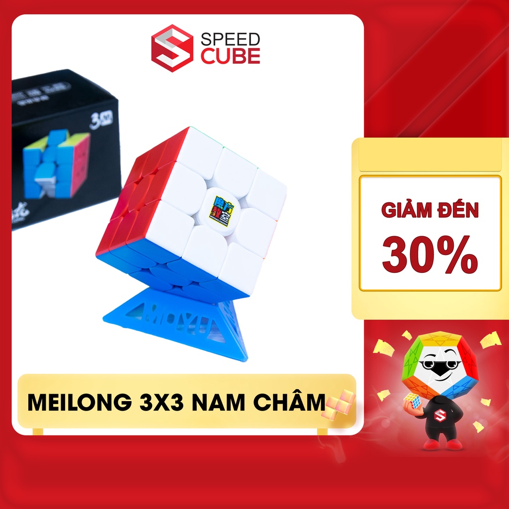 Rubik 3x3 moyu meilong 3M Có Nam Châm Stickerless Rubic Chính Hãng Moyu - Shop Speed Cube