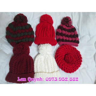 Mũ len handmade, đồ len đan, đồ len handmade kiểu dáng lạ mắt