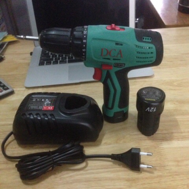 MÁY KHOAN VẶN VÍT DÙNG PIN 12V DCA  ADJZ10-10BK [CHÍNH HÃNG] MÁY KHOAN PIN DCA [RẺ]