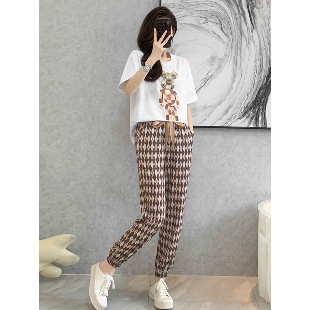 Bộ Đồ Thể Thao Tay Ngắn Dáng Rộng Mỏng Phong Cách Phương Tây Thời Trang Mùa Hè 2022 Mới Dành Cho Bạn Nữ