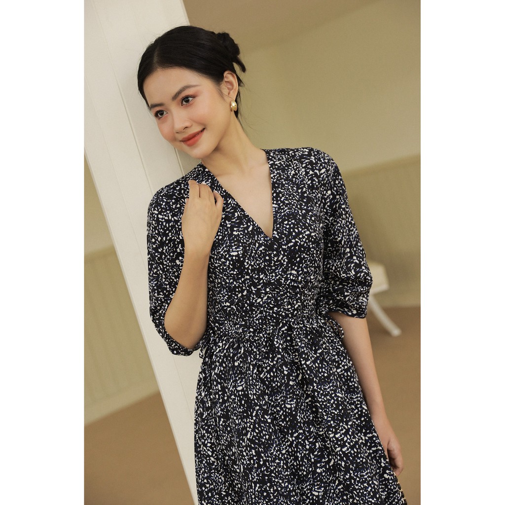 OLV - Đầm Black Liti Floral Dress