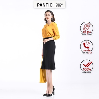 Fas52434 - áo sơ mi chất lụa đẹp cổ cách tân nhẹ nhàng - pantio