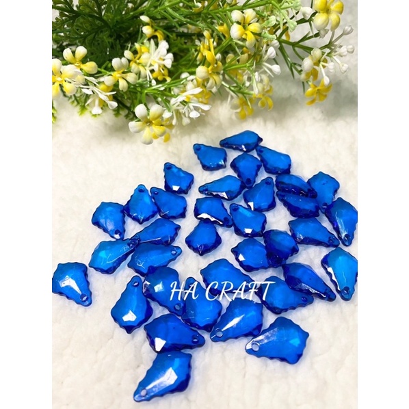 Cánh đá răng cưa, vật liệu làm hoa đá pha lê Handmade