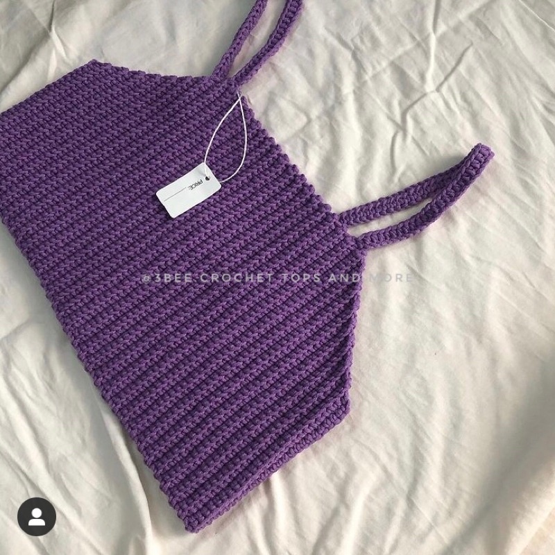 Áo dây len basic top handmade