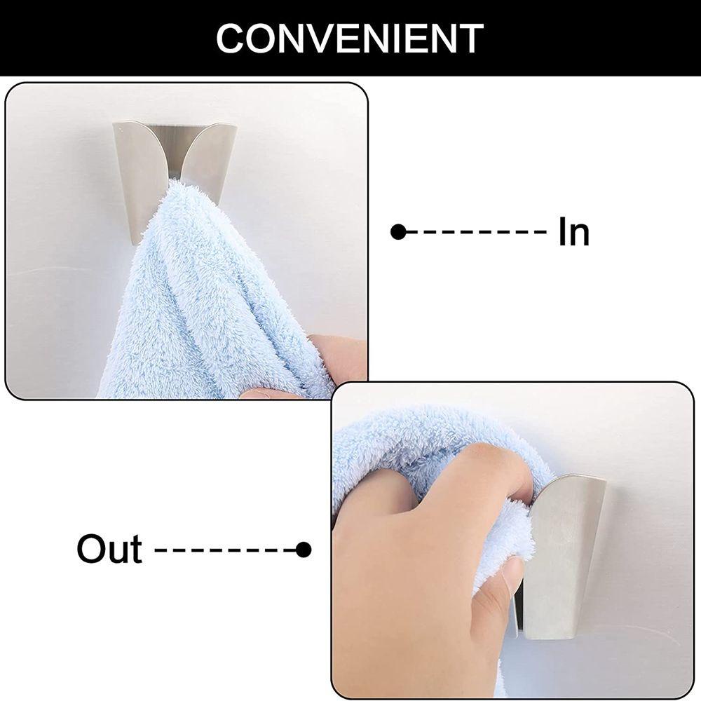 LLOYD Móc Treo Khăn Bằng Thép Không Gỉ Thiết Kế Đơn Giản Không Cần Đục Lỗ Tiện Dụng Cho Nhà