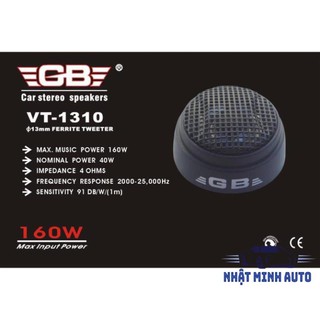 [Giá tốt] Loa tép Treble chính hãng GB 1310 160w