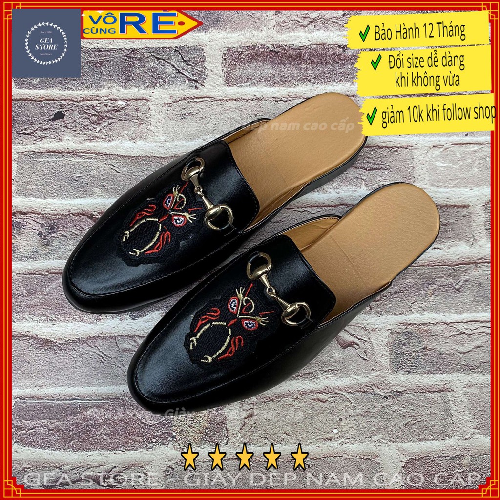 Sục nam mũi nhọn cao cấp giá rẻ, Giày lười không gót thời trang phong cách trẻ trung lịch lãm - Mã GEA58 | BigBuy360 - bigbuy360.vn