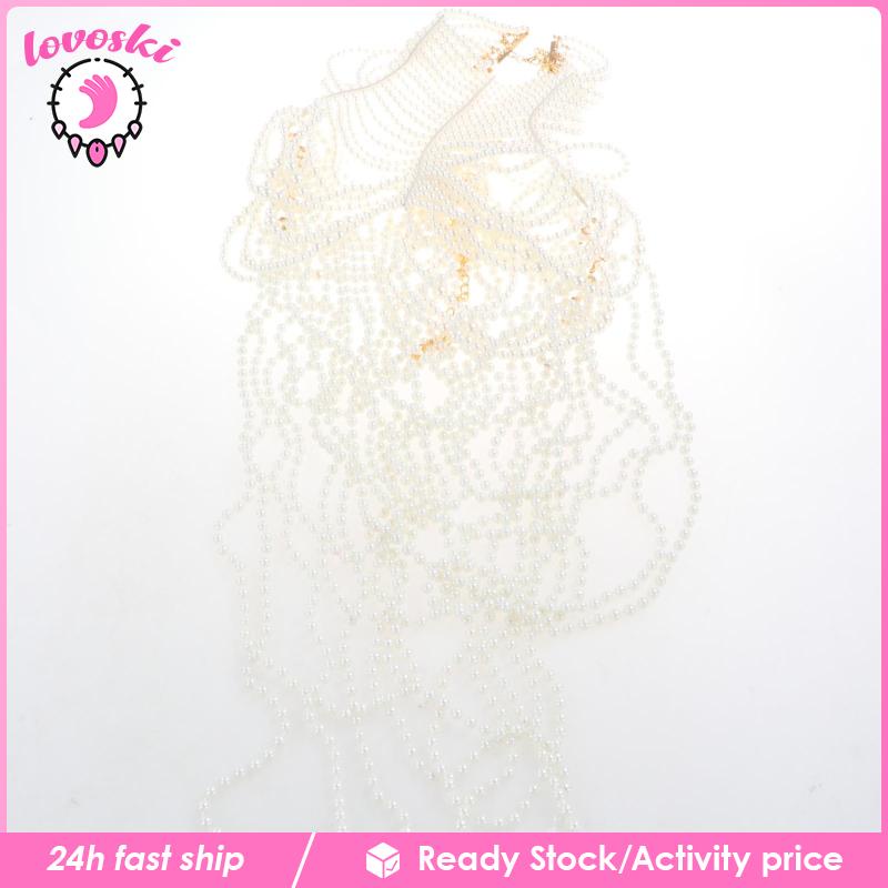 [Lovoski] Vòng cổ Body Chain ABS Ngọc Trai Trang Trí Bikini
