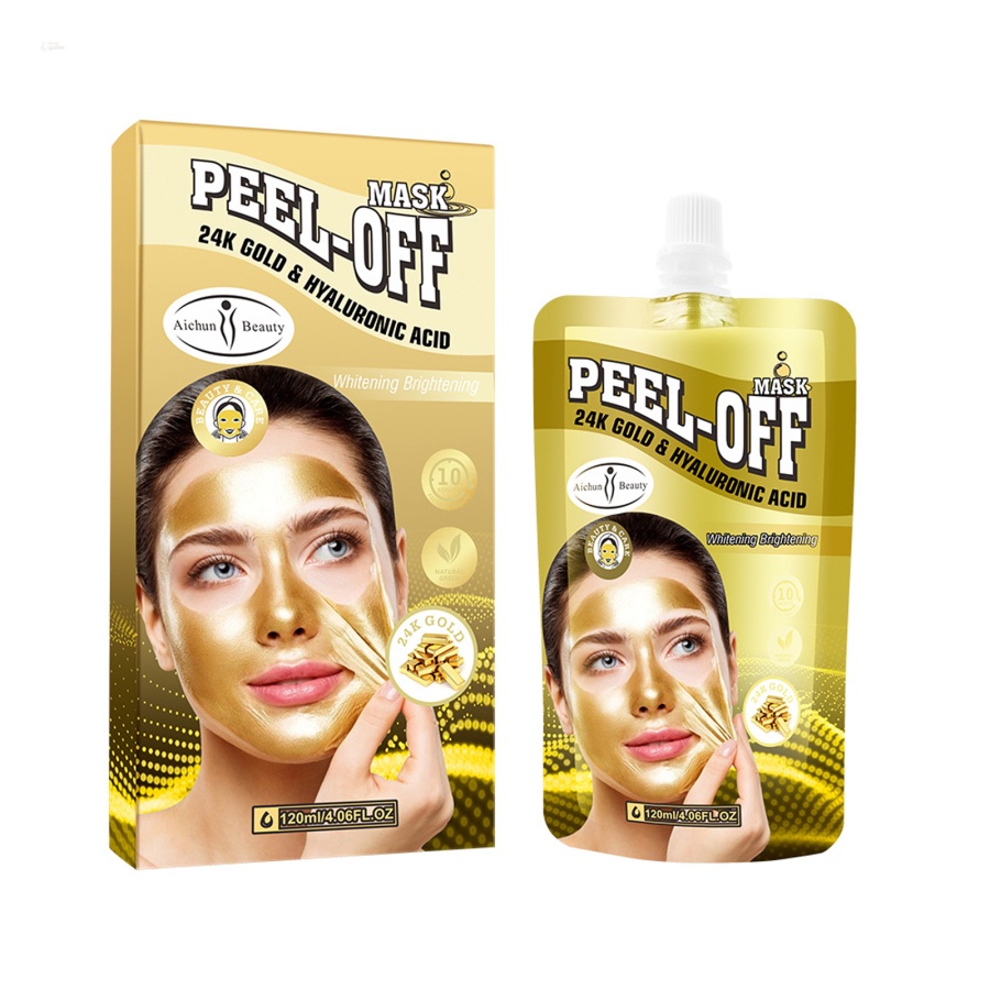 Mặt Nạ Vàng 24K Dạng Lột Loại Bỏ Mụn Đầu Đen Làm Sạch Sâu Dưỡng Ẩm Làm Trắng Da