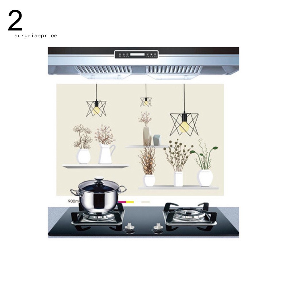 Miếng dán trang trí tường chống thấm dầu chịu nhiệt dành cho nhà bếp