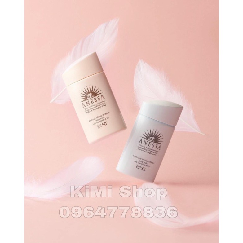 (MẪU MỚI NHẤT 2020) Kem chống nắng Anessa Shiseido cho da nhạy cảm spf 50+ 60ml