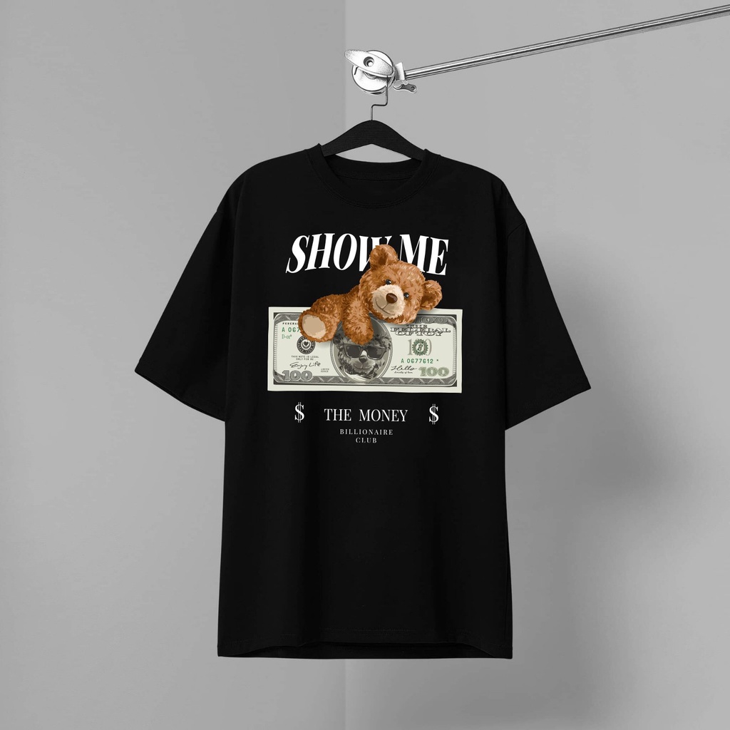 Áo Thun tay lỡ unisex nam nữ  GẤU TEDDY cotton form rộng oversize nhiều màu phong cách ulzzang