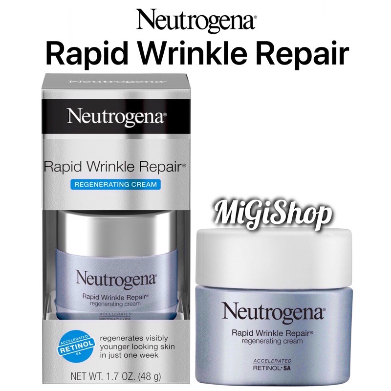[Hàng Mỹ] Kem Dưỡng Da Chống Nhăn Neutrogena Rapid Wrinkle Repair 48g