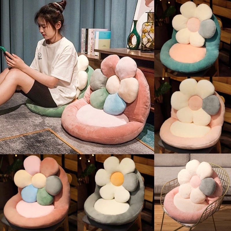 Nệm đệm lót ghế ngồi thú bông và lót ngồi tựa lưng sofa mây xích đu gỗ phụ kiện trang trí (Mã 01)