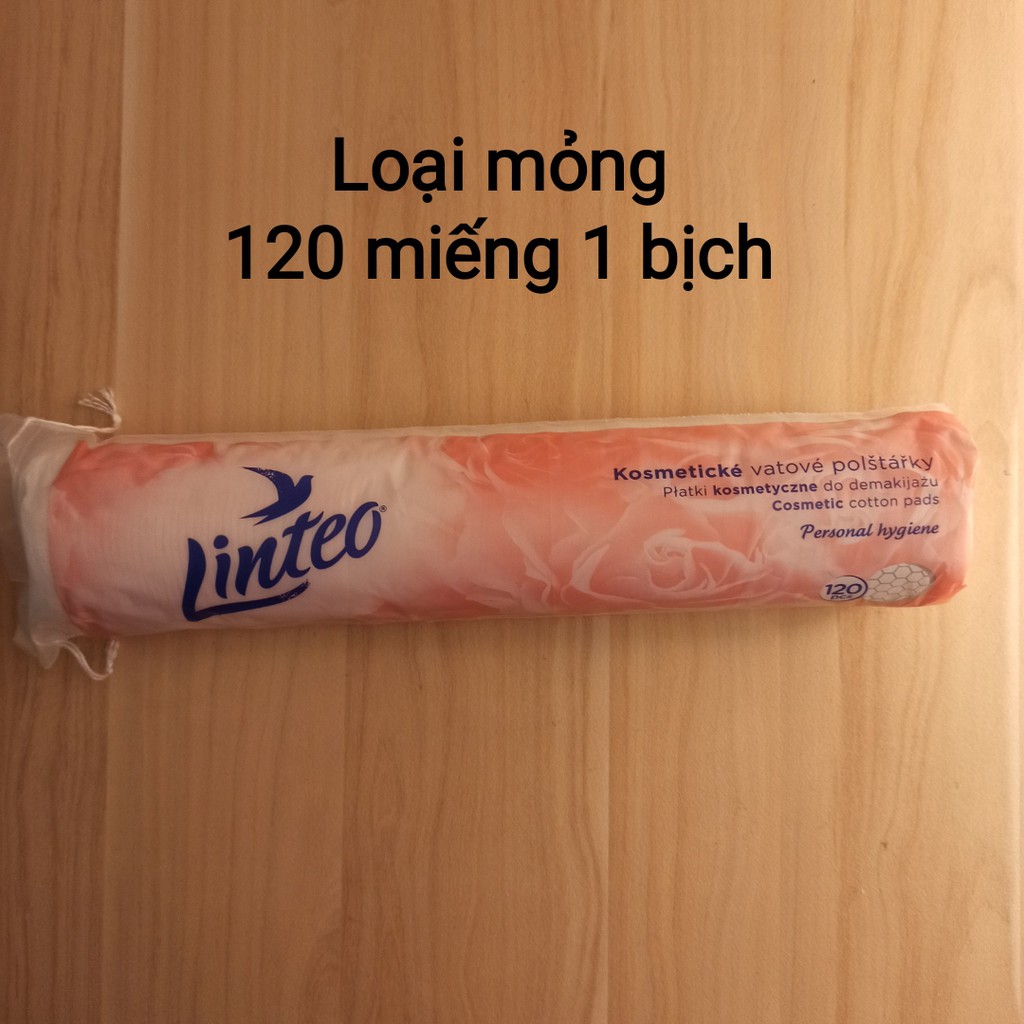(Châu Âu) Bông tẩy trang Linteo loại 100 và 120 miếng | BigBuy360 - bigbuy360.vn