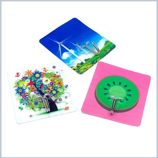 Combo 3 Móc dán tường họa tiết 3D siêu dính