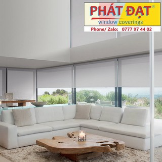 Màn sáo, Rèm sáo cuốn vải bố 2 da chống nắng 100%, gia công theo yêu cầu