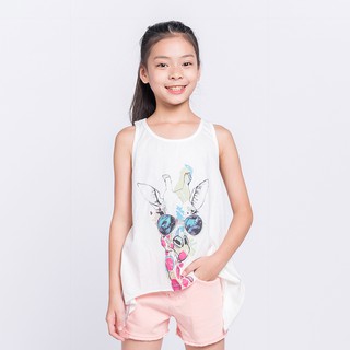 Áo Sát Nách In Hươu Cao Cổ Bé Gái (10-14 Tuổi) K's Closet T246EIS CH