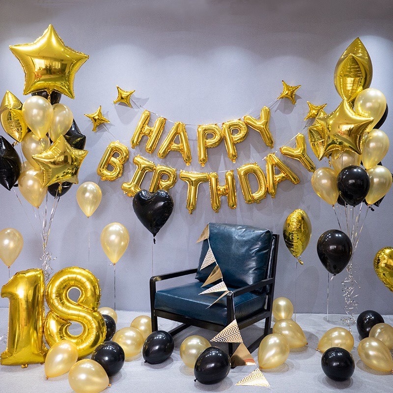 (COMBO 36) Set trang trí sinh nhật lung linh HPBD