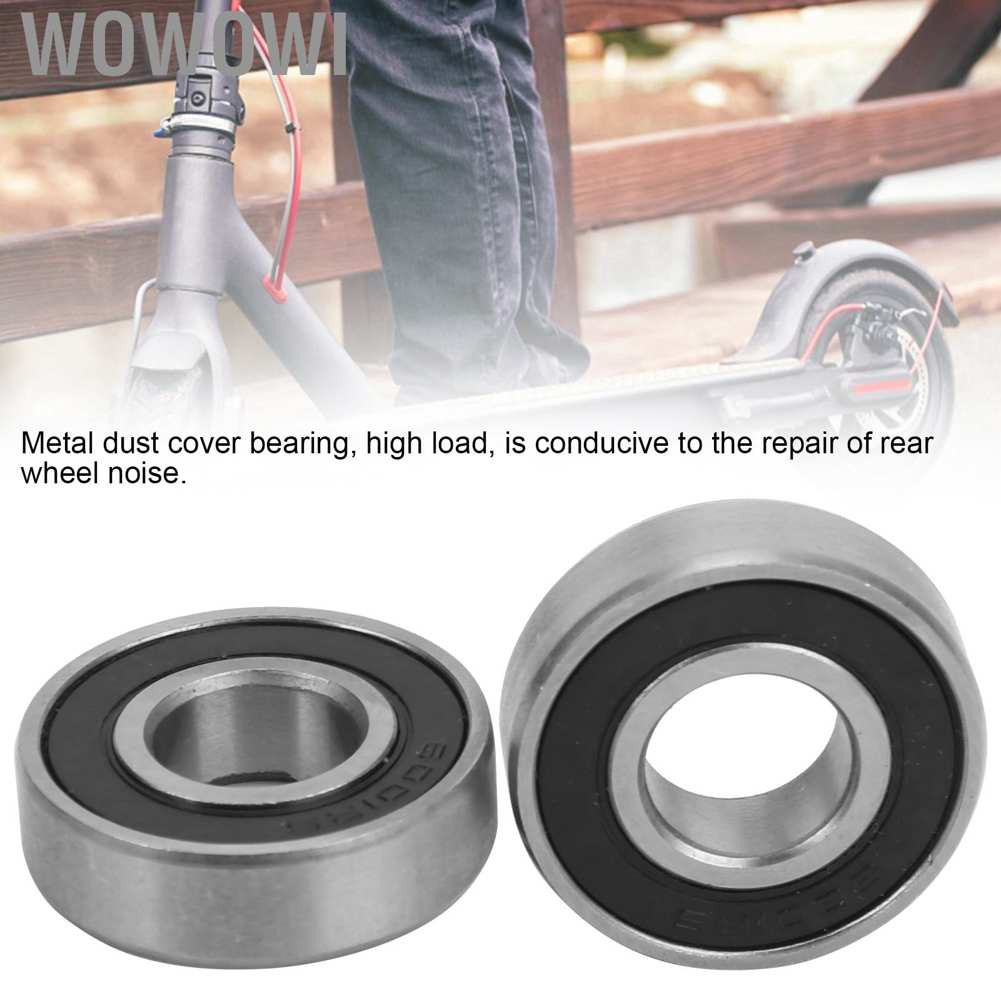 Wowowi 2pcs Ball Bearings Electric Scooter Rear Auxiliary Wheel for Xiaomi M365/PRO/PRO2