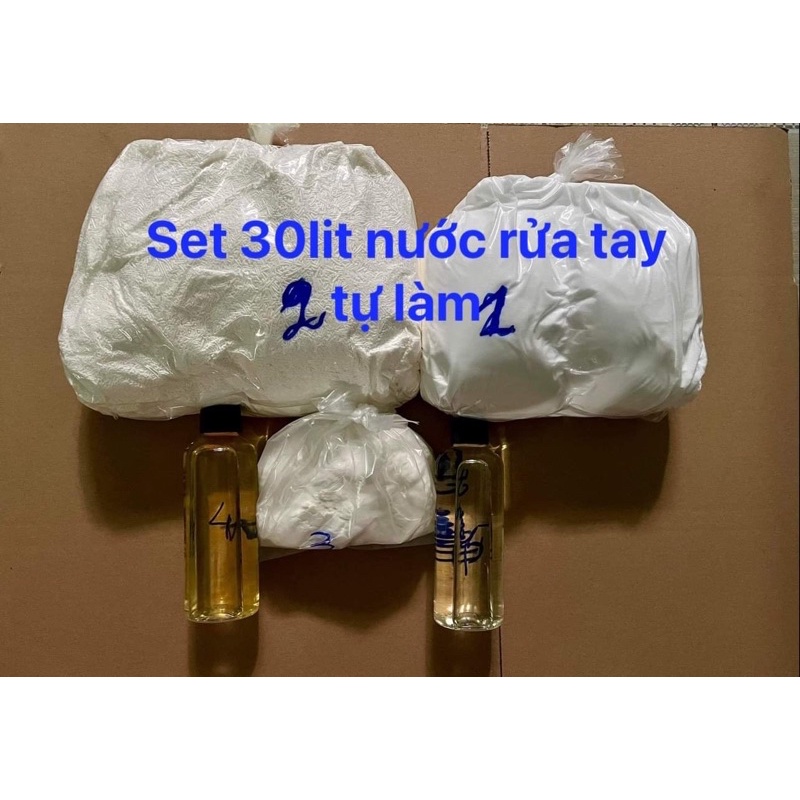 Set tự làm 30lit nước rửa tay Vitamin dưỡng da