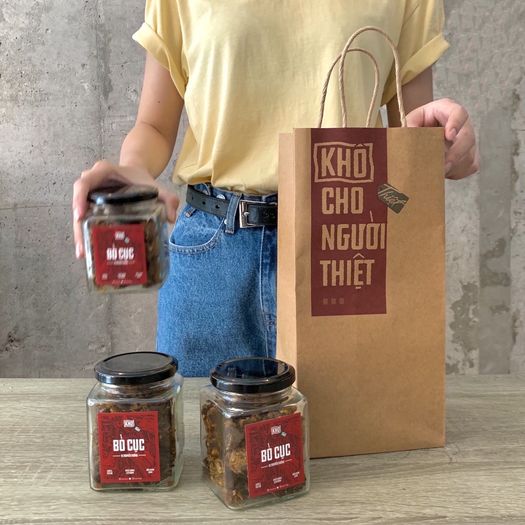 [KHÔ THIỆT] KHÔ BÒ CỤC - Cay vừa - Hũ 220gr | BigBuy360 - bigbuy360.vn