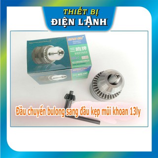 TBĐL Đầu chuyển bulong sang đầu kẹp mũi khoan 13ly (Đầu Auto lock tự khóa mũi)
