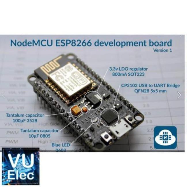 Kit RF Thu Phát Wifi ESP8266 NodeMCU Lua CP2102