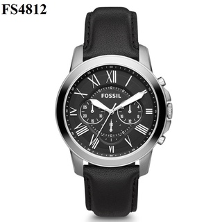 Đồng hồ fossil nam fs4812 44mm quartz dây da