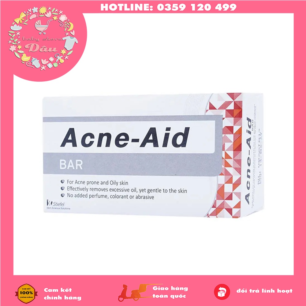 Xà phòng ACNE-ACID làm sạch da mụn hữu hiệu và êm dịu cho da nhờn và da mụn trứng cá (hộp 100g)