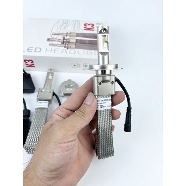Bóng đèn pha LED K3 Ultra 45w. Ánh sáng trắng 6000k, tản nhiệt đuôi công. Thiết kế hợp kim độ bền lên đến 5 năm.